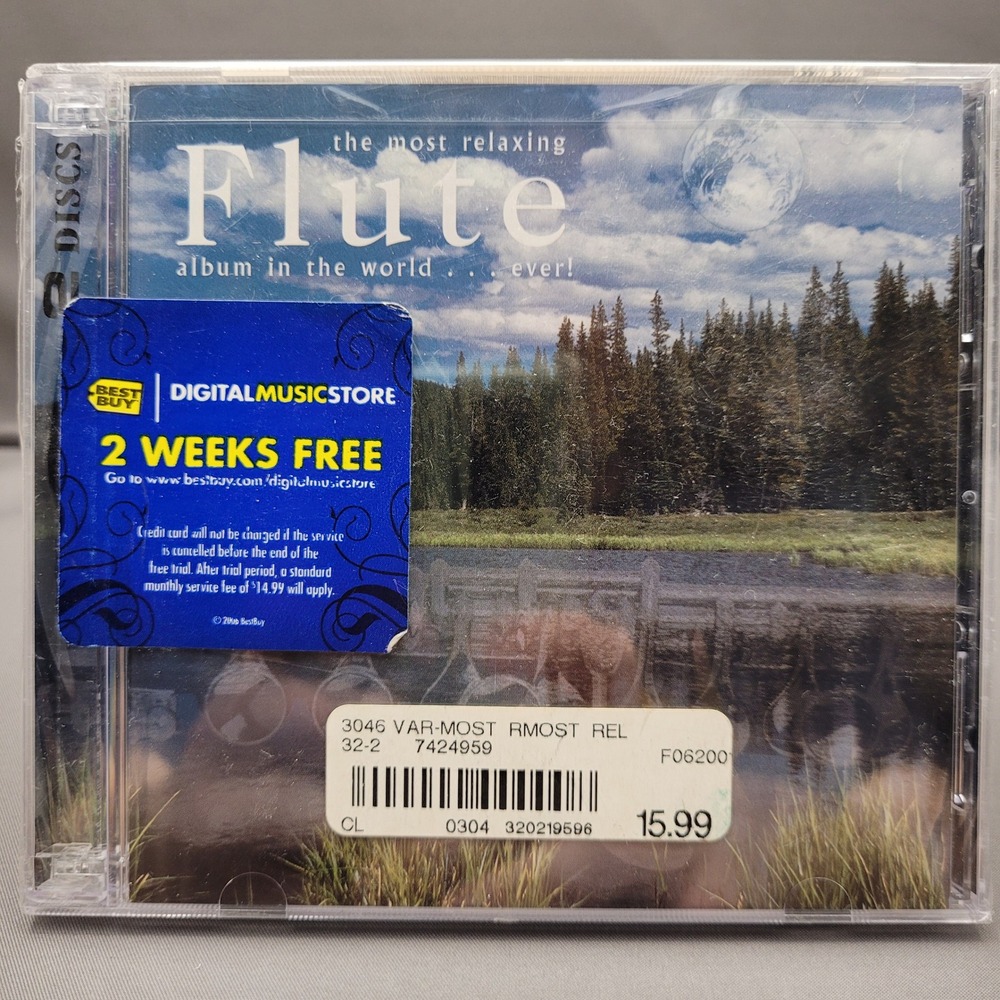 The Most Relaxing Flute Album in the World. Ever! by Various (CD, 2005) *SEALED*
